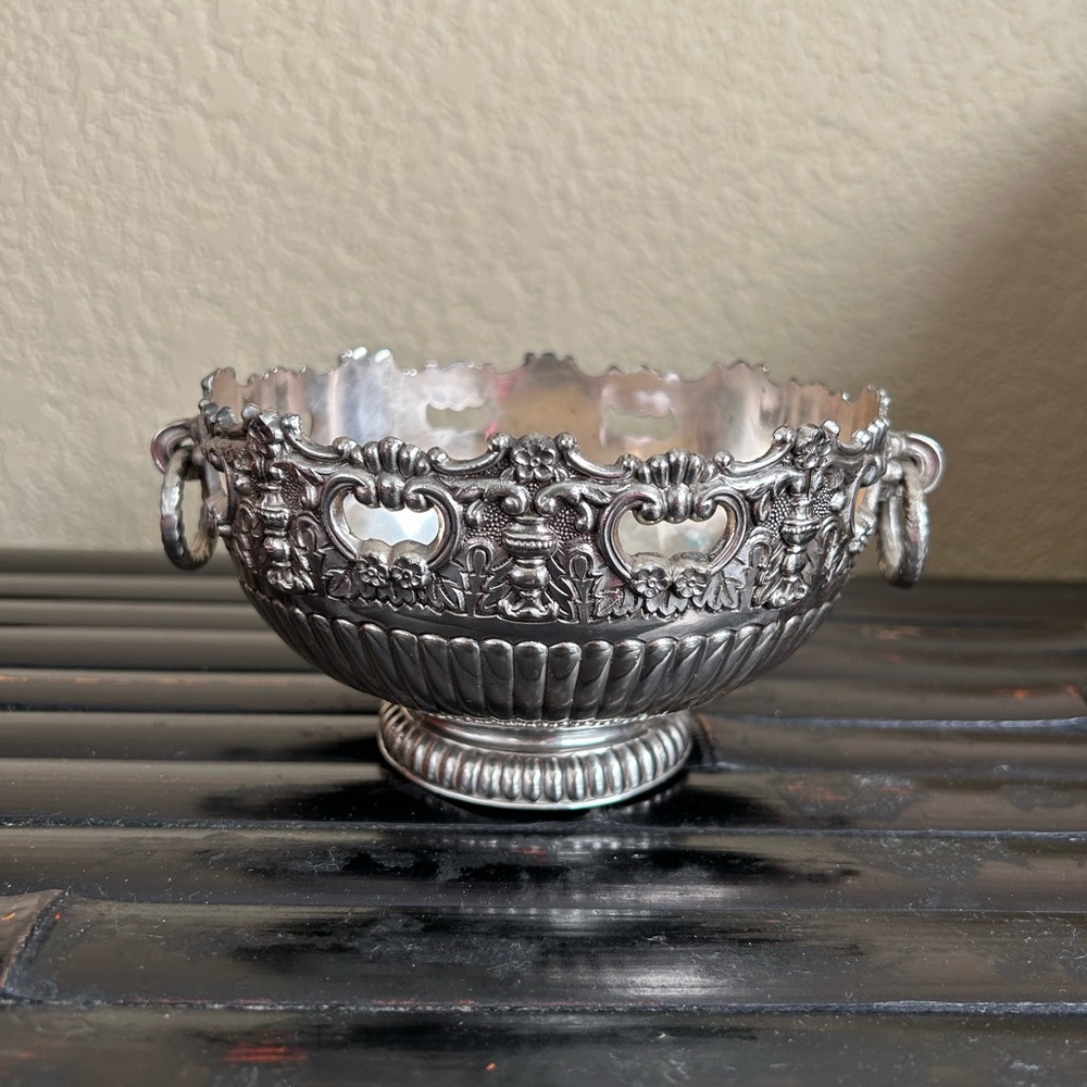 F. B. Rogers Silver Plated Ornate Candy Dish Bowl